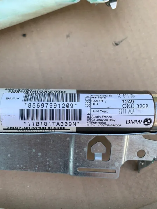 BMW X6 E71 Rechte Vorhang 6162719D image 4