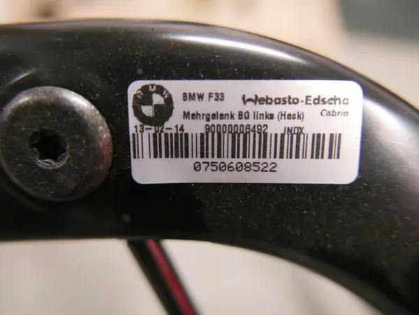 BMW F33/F83 Linkes Dachscharnierarm OEM 7401031 image 5