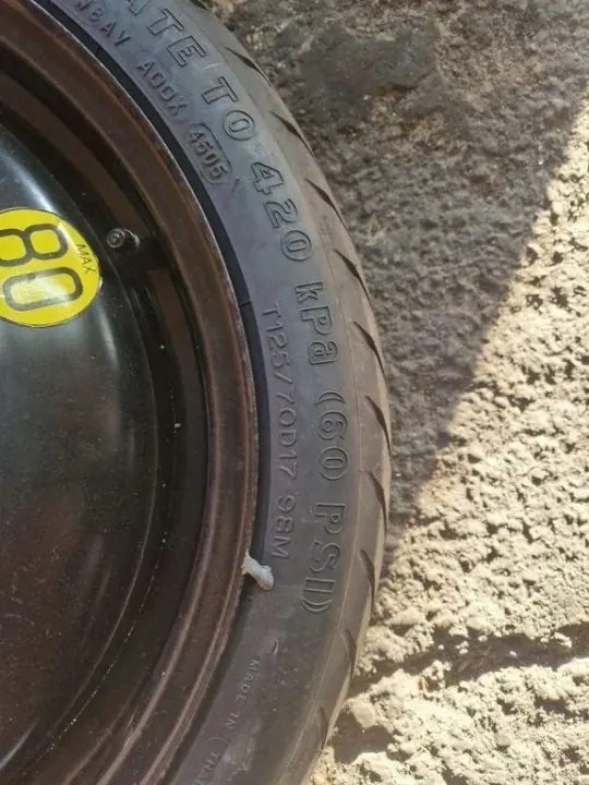 Roue de secours OEM T12570D17 pour Toyota Avensis Estate image 6