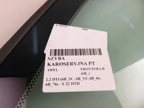 OEM SZYBA KAROSERYJNA PRAWA TYLNA OPEL FRONTERA B image 5