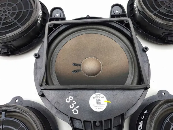 Audi A4 S4 B9 2018 Alto-falante da Porta Traseira Esquerda OEM 8W5035411 image 5