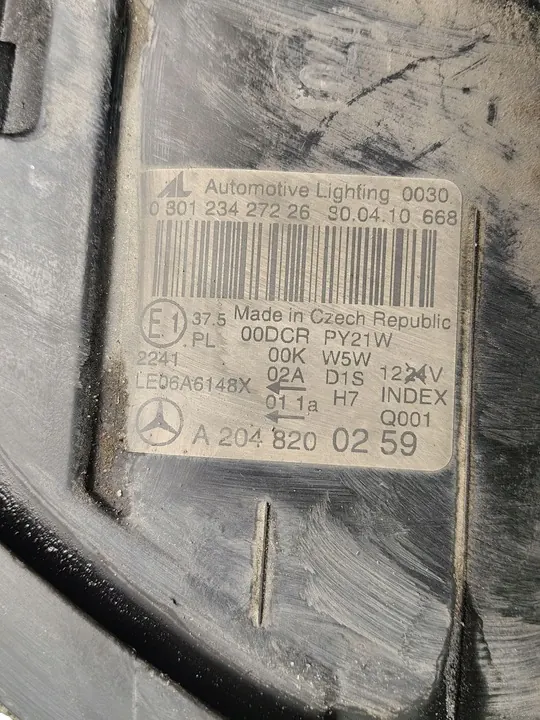 Xenon Koplamp Rechts Voor Mercedes W204 S204 (07-11) A2048200259 image 2