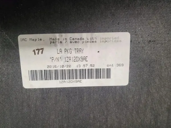 Étagère coffre arrière Dodge Challenger 2017 OEM 1ZA12DX9AE image 5