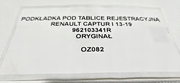 Suporte de Placa Captur I 13-19 image 3