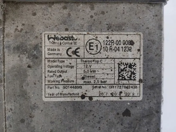 Iveco Daily 6G pysäköintilämmitys OEM 9014489B image 3