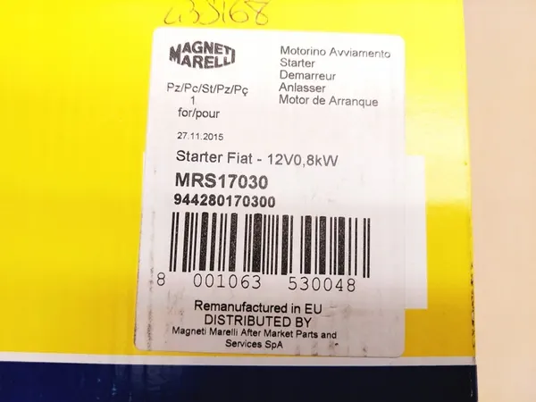Motor de arranque Magneti Marelli 944280170300 image 6