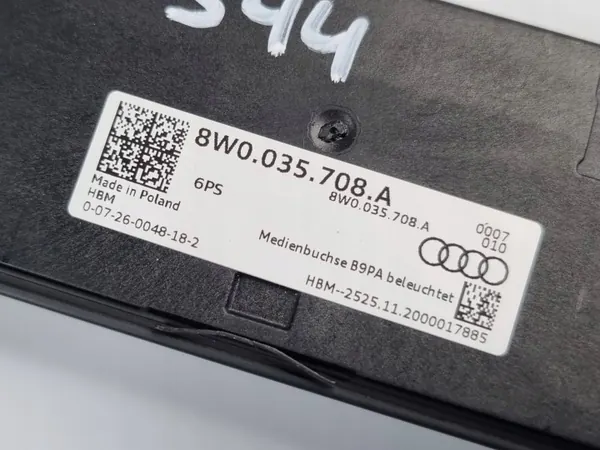 USB-laadpoort OEM 8W0035708A voor Audi A5 S5 image 5