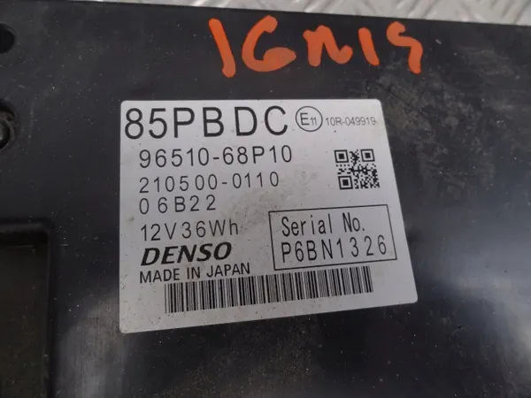 Suzuki Ignis 2018 1.2 Hybrid Accu OEM 96510-68P10 image 3