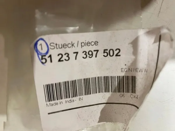 Cabo do capô dianteiro BMW X3 G01 51237397502 image 5