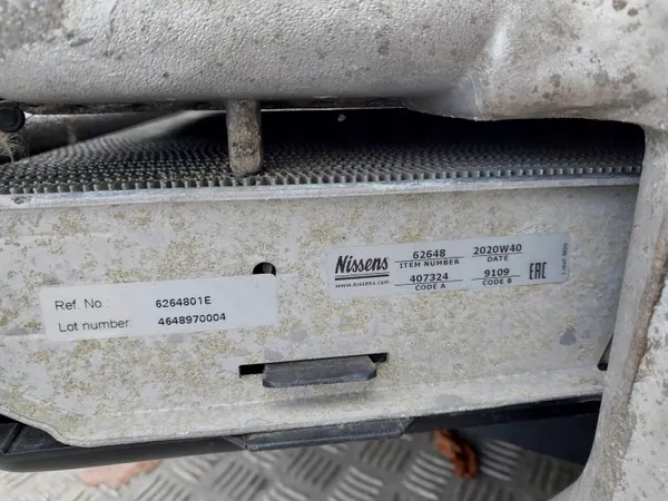 Radiateur Eau Intercooler Boîtier Ventilateur OEM 62648 image 5