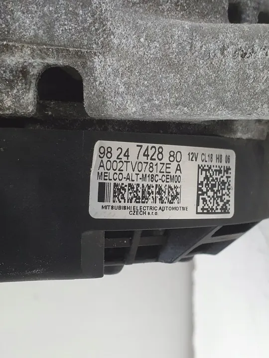 Vaihtovirtageneraattori Peugeot 2008 1.5 Blue HDI OE 9824742880 image 2