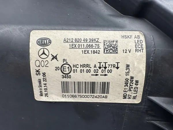 MERCEDES W212 LINKS RECHTS LED LAMP A2128204939KZ A2128205039KZ image 6