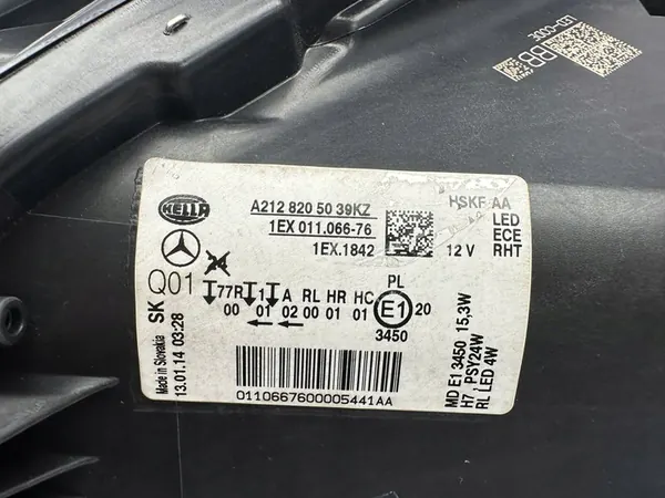 MERCEDES W212 LINKS RECHTS LED LAMP A2128204939KZ A2128205039KZ image 7