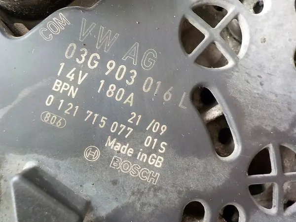 AUDI A6 C6 Vaihtovirtageneraattori 03G903016L image 3