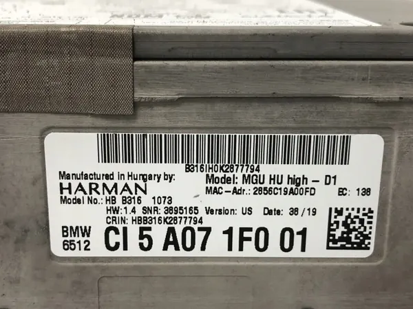 Gebruikte High 3 hoofdunit OEM 65125A071F0 voor BMW 3 image 4