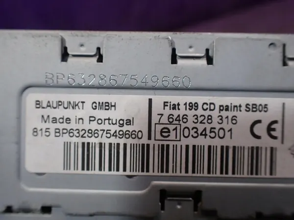Blaupunkt CD-radio OEM 7354295790 Fiat Grande Punto:lle image 7