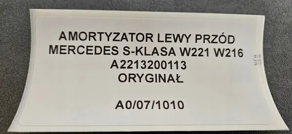 Vänster Främre ABC Dämpare Mercedes S-Klass W221 W216 OEM image 10