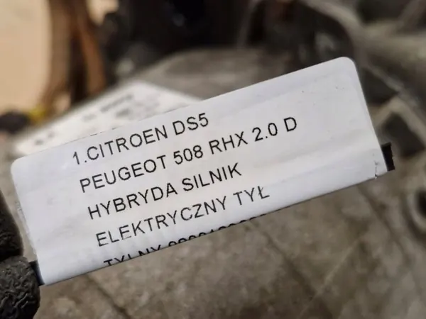 Sähkökone Takana CITROEN DS5 PEUGEOT 508 OEM 9800189280 image 5