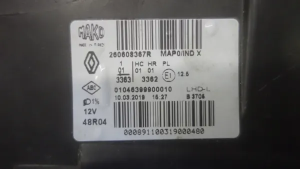 VASEN VALO RENAULT CLIO IV 260608367R image 7