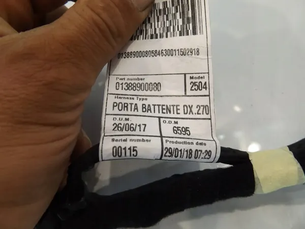 Ducato III Vänster Bakdörr Kabelguide 1388900080 image 6