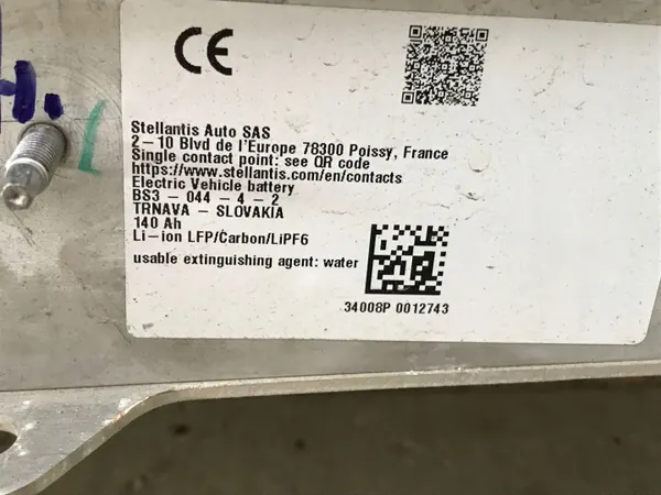 Batterie Opel OE 9873922980 140Ah Occasion image 6