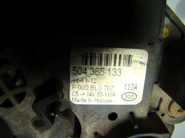 Vaihtovirtageneraattori Fiat Ducato Iveco Daily 2.3 110A OEM image 4