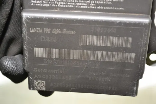 FIAT 500 Ilmatyynyanturin Moduuli 51897810 image 5