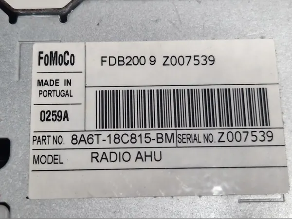 Ford OE Radio 8A6T18C815BM - Begagnat skick image 5