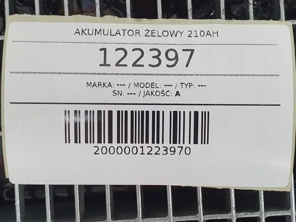 Bateria de Gel OEM AUST122397 210Ah - Usada image 8