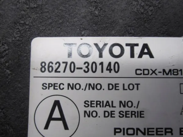 Lexus GS II CD-wisselaar OEM 86270-30140 - Gebruikt image 4