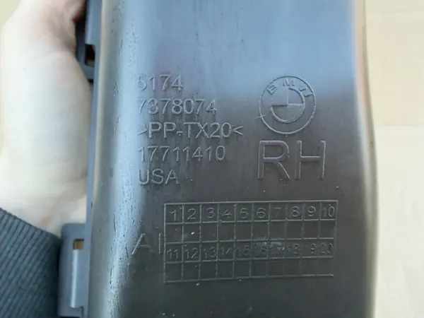 Conduit d'air avant droit OEM 7378074 AS image 3