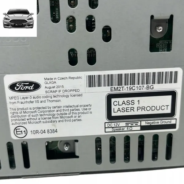 OEM EM2T-19C107-BG tehdasradio Ford S-MAX MK2:lle image 3