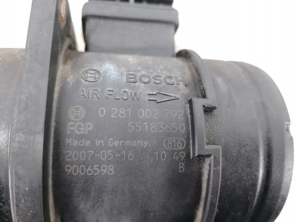 Luchtdebietmeter OEM 55183650 voor Fiat Bravo II 1.9 JTD image 2