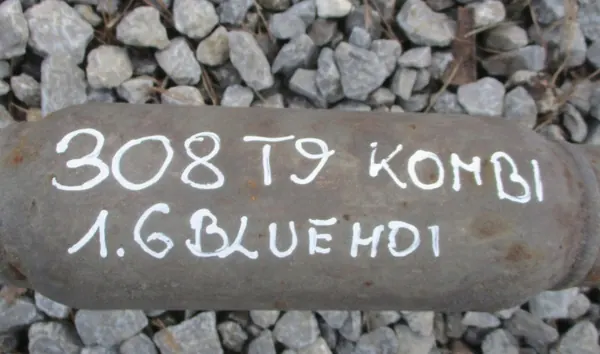 OEM TŁUMIK WYDECH KOŃCOWY ŚRODKOWY KOMPLETNY PEUGEOT 308 II T9 1.6 BLUEHDI KOMBI image 6