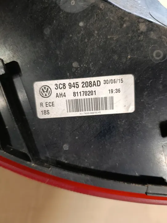VW Passat CC Luz Trasera Derecha Europa 3C8945208AD image 3
