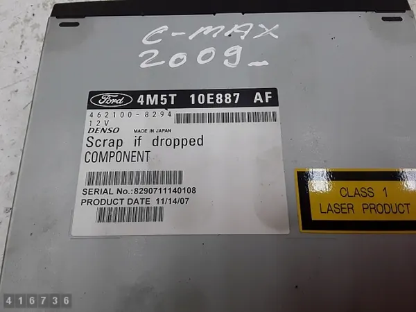 Changer CD Ford C-Max OEM 4M5T10E887AF image 3