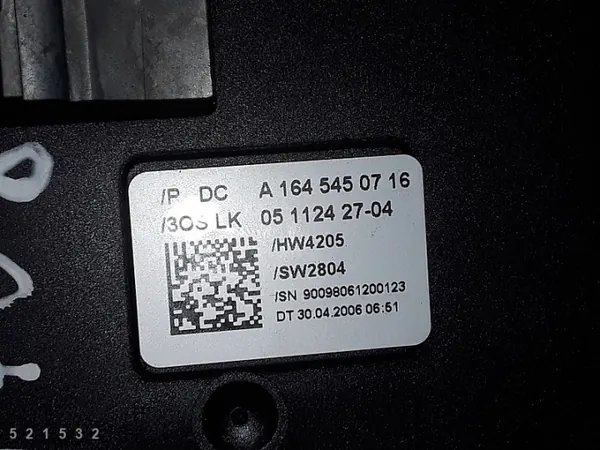 Interruptor Mercedes OEM A1645450716 para R-Class W251 image 5