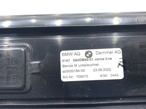 Couvre-bandeaux de seuil BMW G30 5A0DB65 OEM image 6