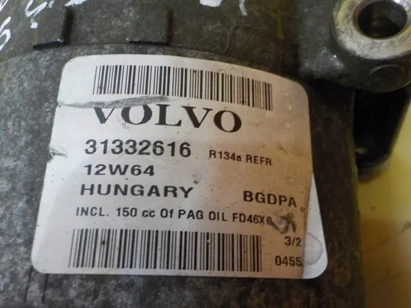 A/C Kompressori S60 V60 V40 1.6 ECOBOOST 31332616 image 6