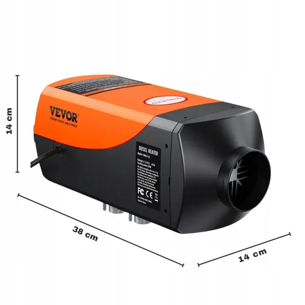 Calefactor Vevor 8kW 12V con Bluetooth y mando a distancia image 5