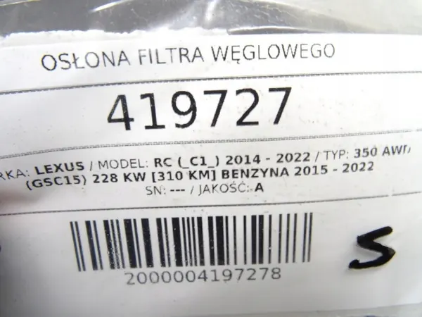 OEM 58390-53011 Aktivkohlefilter Lexus RC 3.5 image 5