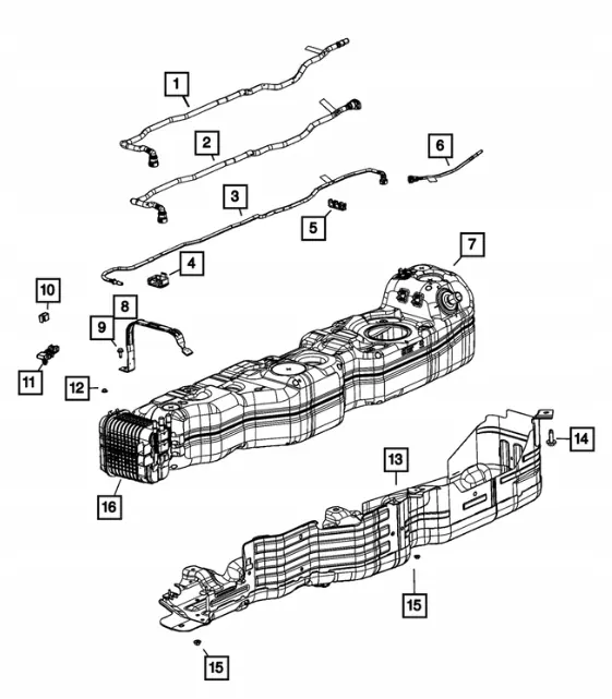 Tanque combustível OEM 68413406AF para Jeep Wrangler JL 2018+ image 3