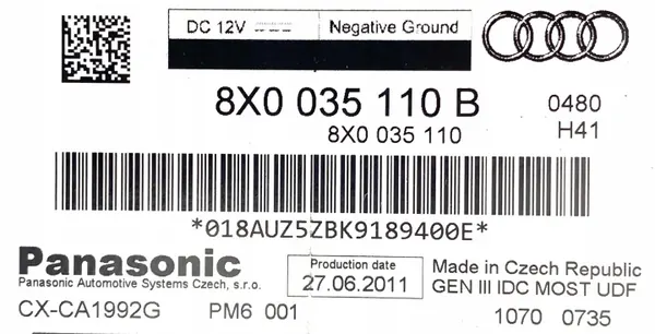 Audi CD-Wechsler OEM 8X0035110B - Gebrauchter Zustand image 4