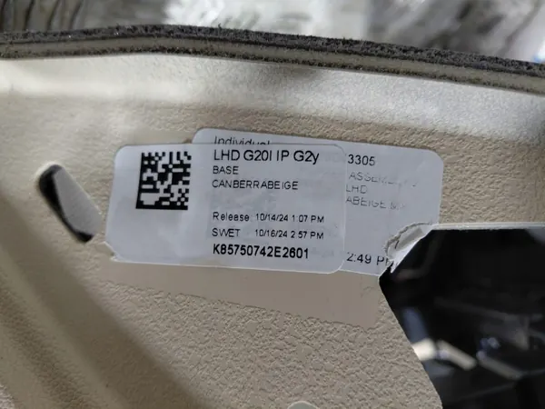 Consola Painel BMW OEM 9642203 - Usado image 10