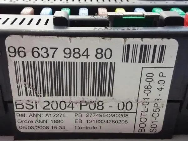 Comfortmodule OEM 9663798480 voor Citroën C4 Grand Picasso image 5