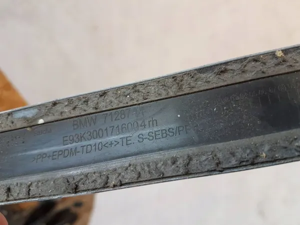 Dachzierleiste Rechts Silber OEM 7128744 BMW 3 Cabrio image 3