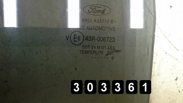 Cristal de puerta Ford Fiesta OEM AM-303361 Usado image 3