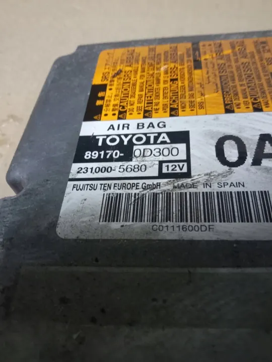 Módulo Airbag Toyota Yaris III 2011 image 2