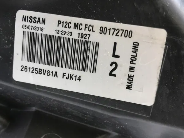 NISSAN JUKE (F15) 14-19 Vasemman Puolen Sumennusvalo 26125BV81A image 8