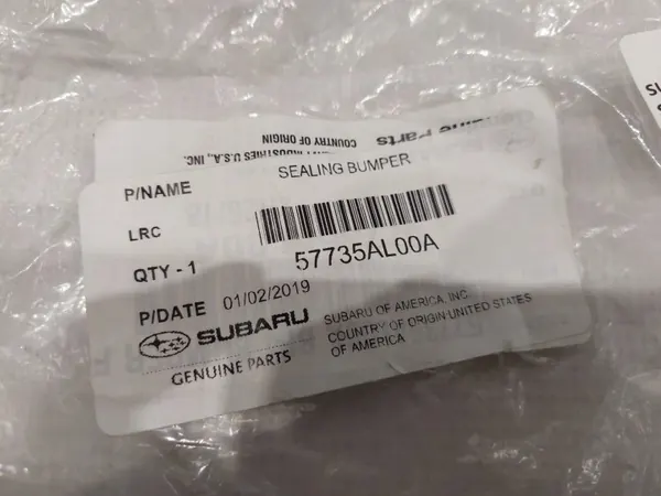 Motorhukspackning fram Subaru Outback OEM 57735AL00A image 4
